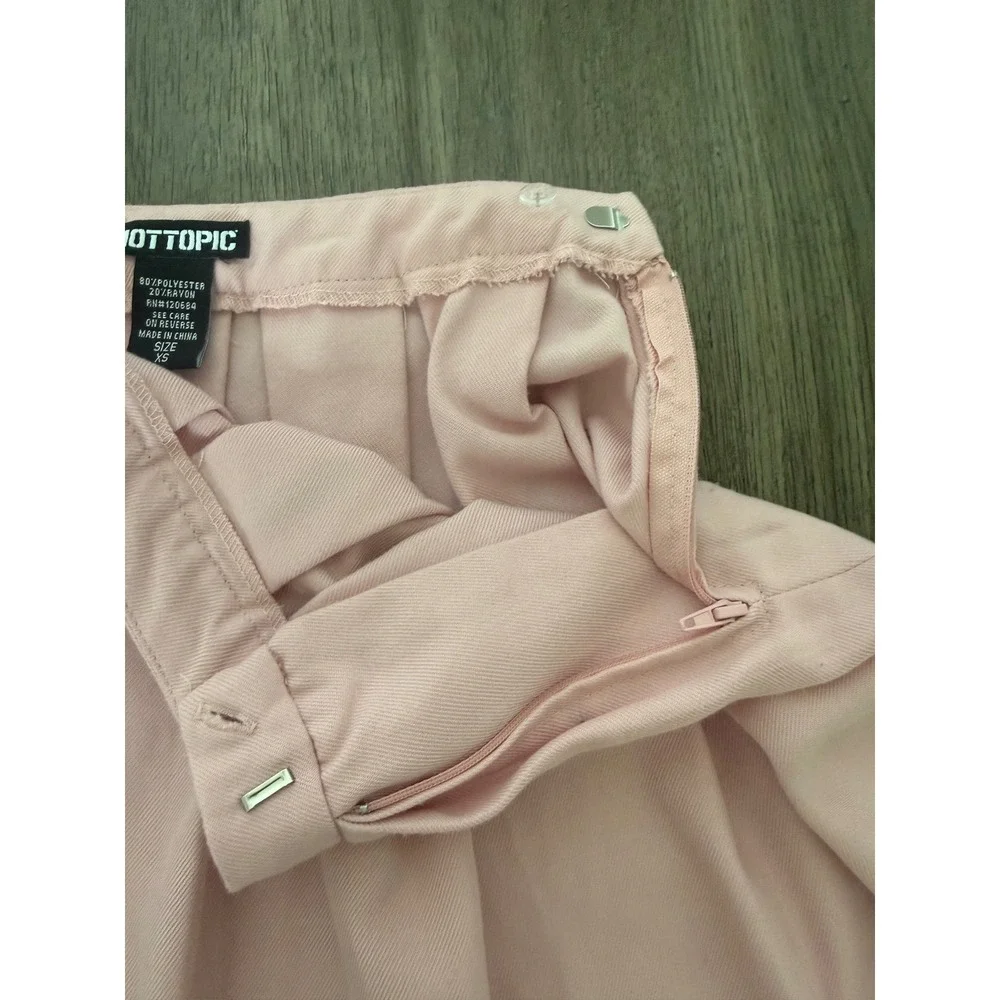 Hot Topic Pink Pleated Mini Skirt XS Pastel Preppy Tennis Sailor Y2K Kawaii